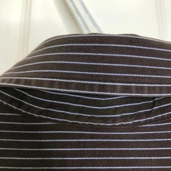 Banana Republic Factory Striped Dress  Shirt Large - Picture 16 of 16